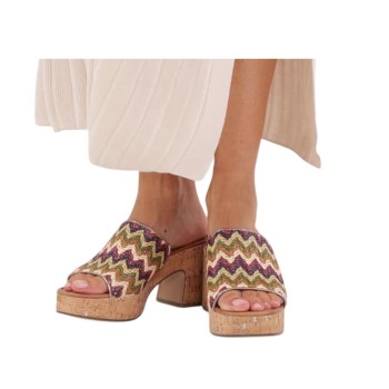ΓΥΝΑΙΚΕΙΟ MULE ΚΑΦΕ/ΠΟΛΥΧΡΩΜΟ TAMARIS 1-27212-44 902 MULTICOLOR