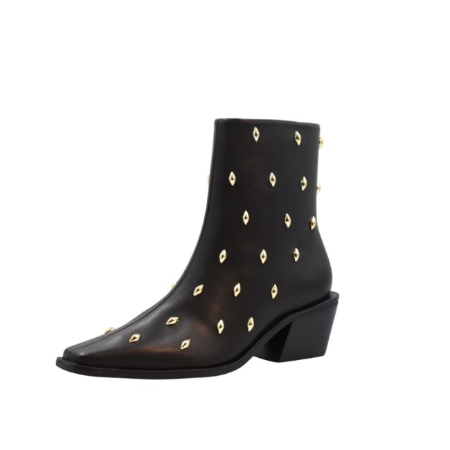 ΓΥΝΑΙΚΕΙΟ ΜΠΟΤΑΚΙ ΜΑΥΡΟ CARRANO 503011/FAC01-SOFT LEATHER 