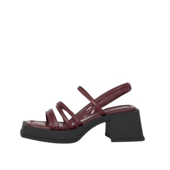 WOMEN'S SANDAL BLACK/BURGUNDY VAGABOND 5337-101-38 CHERRY