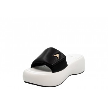 ΓΥΝΑΙΚΕΙΟ SLIPPER ΛΕΥΚΟ/ΜΑΥΡΟ CARRANO 671004/CAB01 BLACK/WHITE