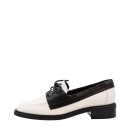 ΓΥΝΑΙΚΕΙΟ LOAFERS ΛΕΥΚΟ/ΜΑΥΡΟ CARRANO 845009/FAC01-SOFT LEATHER WHITE/BLACK