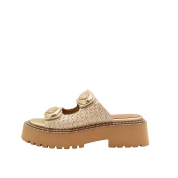 WOMEN'S SLIPPERS GOLD NOA HARMON 9972-90 GOLD
