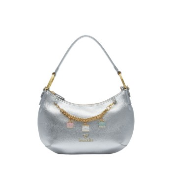 WOMEN'S SHOULDER/CROSSBODY BAG SILVER BRACCIALINI BETH B18192 740-ARGENTO