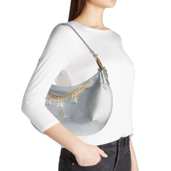 WOMEN'S SHOULDER/CROSSBODY BAG SILVER BRACCIALINI BETH B18192 740-ARGENTO