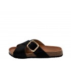 ΓΥΝΑΙΚΕΙΟ SLIPPER ΜΑΥΡΟ GEOX D45VYB 000QS C9999