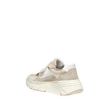 ΓΥΝΑΙΚΕΙΑ SNEAKERS ΛΕΥΚΟ/TAUPE GEOX D45UFB 05422 C1ZH6 D DIAMANTA B-GEOBUCK+SUEDE