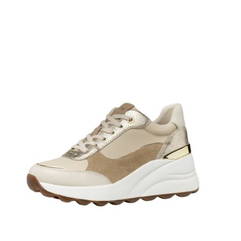 ΓΥΝΑΙΚΕΙΟ SNEAKER ΠΑΠΥΡΟΣ/ΧΡΥΣΟ GEOX D SPHERICA EC13 D65WAB 01122 C1S2L