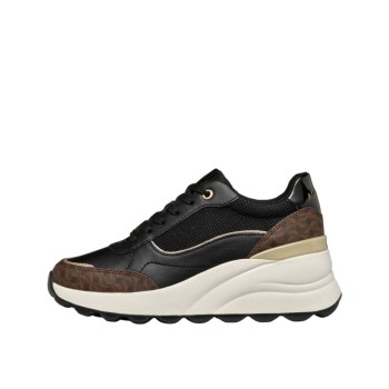 ΓΥΝΑΙΚΕΙΑ SNEAKERS ΜΑΥΡΟ GEOX D SPHERICA EC13 A-NAP+SHI.TE D45WAA 085AS C9999