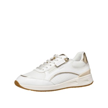 ΓΥΝΑΙΚΕΙΟ SNEAKER ΛΕΥΚΟ/ΧΡΥΣΟ GEOX D BULMYA D65NQB 05411 C1327