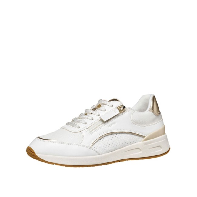ΓΥΝΑΙΚΕΙΟ SNEAKER ΛΕΥΚΟ/ΧΡΥΣΟ GEOX D BULMYA D65NQB 05411 C1327