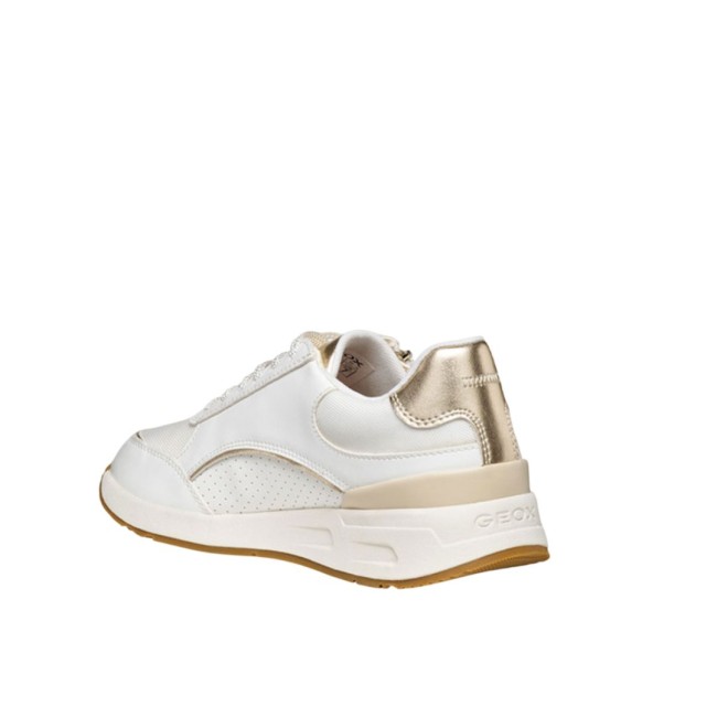 ΓΥΝΑΙΚΕΙΟ SNEAKER ΛΕΥΚΟ/ΧΡΥΣΟ GEOX D BULMYA D65NQB 05411 C1327