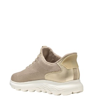 ΓΥΝΑΙΚΕΙΟ SNEAKER ΜΠΕΖ/ ΧΡΥΣΟ GEOX D SPERICA PLUS A- KNIT.TE+SY D557MA 06KBN CH621L