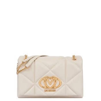 WOMEN'S SHOULDER/CROSSBODY BAG IVORY LOVE MOSCHINO JC4041PP1MLC0110
