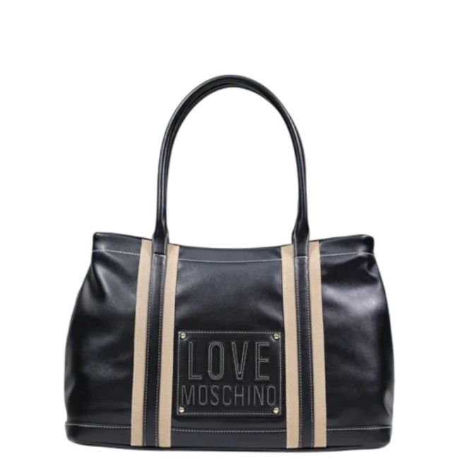ΓΥΝΑΙΚΕΙΑ ΤΣΑΝΤΑ ΩΜΟΥ/ΧΕΙΡΟΣ ΜΑΥΡΗ/ΜΠΕΖ LOVE MOSCHINO JC4067PP1OLI1000