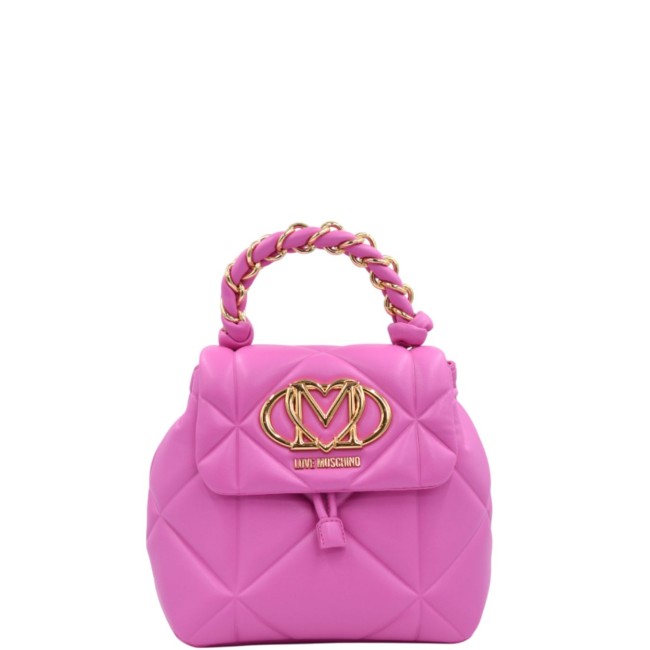 ΓΥΝΑΙΚΕΙΑ ΤΣΑΝΤΑ ΠΛΑΤΗΣ ΦΟΥΞΙΑ LOVE MOSCHINO JC4114PP1OLC604