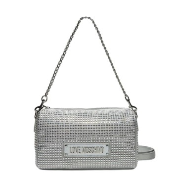 WOMEN'S SHOULDER/CROSSBODY BAG SILVER LOVE MOSCHINO JC4135PP1MLL196B