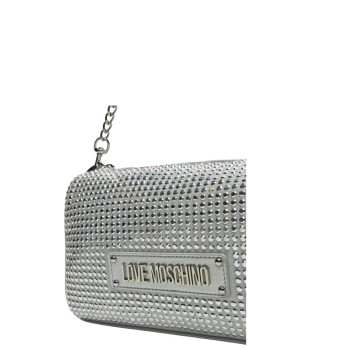 WOMEN'S SHOULDER/CROSSBODY BAG SILVER LOVE MOSCHINO JC4135PP1MLL196B