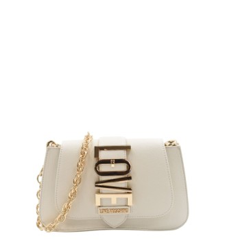 WOMEN'S SHOULDER/CROSSBODY BAG IVORY LOVE MOSCHINO JC4224PP0MKC0110