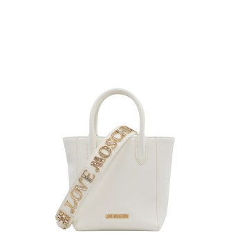 ΓΥΝΑΙΚΕΙΑ ΤΣΑΝΤΑ ΧΕΙΡΟΣ/ΧΙΑΣΤΙ ΛΕΥΚΗ LOVE MOSCHINO JC4277PP0MKI0100