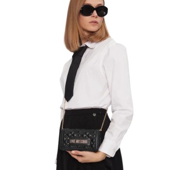 WOMEN'S CROSSBODY/SHOULDER BAG BLACK LOVE MOSCHINO JC5681PP0MLA0000