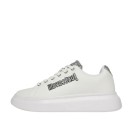 ΓΥΝΑΙΚΕΙΟ SNEAKER ΛΕΥΚΟ JUST CAVALLI 79RA3SB3 ZPB46 003 FONDO URSA DIS.1 LEATHER+GLITTER