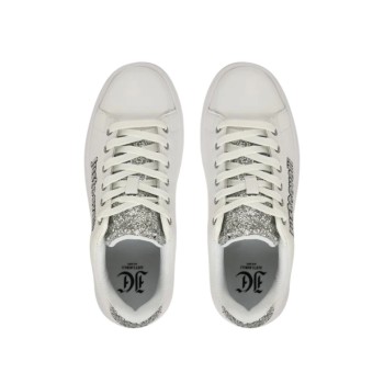 ΓΥΝΑΙΚΕΙΟ SNEAKER ΛΕΥΚΟ JUST CAVALLI 79RA3SB3 ZPB46 003 FONDO URSA DIS.1 LEATHER+GLITTER