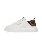 ΓΥΝΑΙΚΕΙΟ SNEAKER ΛΕΥΚΟ JUST CAVALLI 79RA3SB7 ZPB58 003 FONDO URSA DIS.2 LEATHER+ANIMALIER