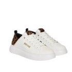 ΓΥΝΑΙΚΕΙΟ SNEAKER ΛΕΥΚΟ JUST CAVALLI 79RA3SB7 ZPB58 003 FONDO URSA DIS.2 LEATHER+ANIMALIER