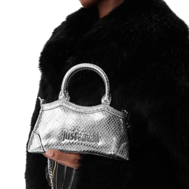 ΓΥΝΑΙΚΕΙΑ ΤΣΑΝΤΑ ΧΕΙΡΟΣ/ΩΜΟΥ ΑΣΗΜΙ JUST CAVALLI 79RA4BZ1 ZS816 900 ΓΥΝΑΙΚΕΙΑ ΤΣΑΝΤΑ ΧΕΙΡΟΣ/ΩΜΟΥ ΑΣΗΜΙ JUST CAVALLI 79RA4BZ1 ZS816 900