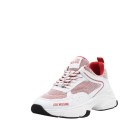 ΓΥΝΑΙΚΕΙΟ SNEAKER ΛΕΥΚΟ/ΚΟΚΚΙΝΟ LOVE MOSCHINO JA15416G10IQ310B