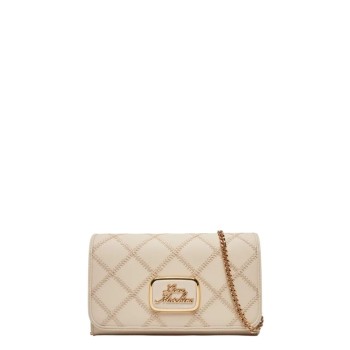 WOMEN'S BAG CROSSBODY/SHOULDER BEIGE LOVE MOSCHINO JC4311PP0LKK111A