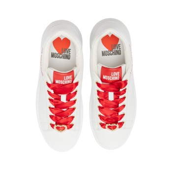 ΓΥΝΑΙΚΕΙΟ SNEAKER ΛΕΥΚΟ LOVE MOSCHINO JA15165G1NIA010X