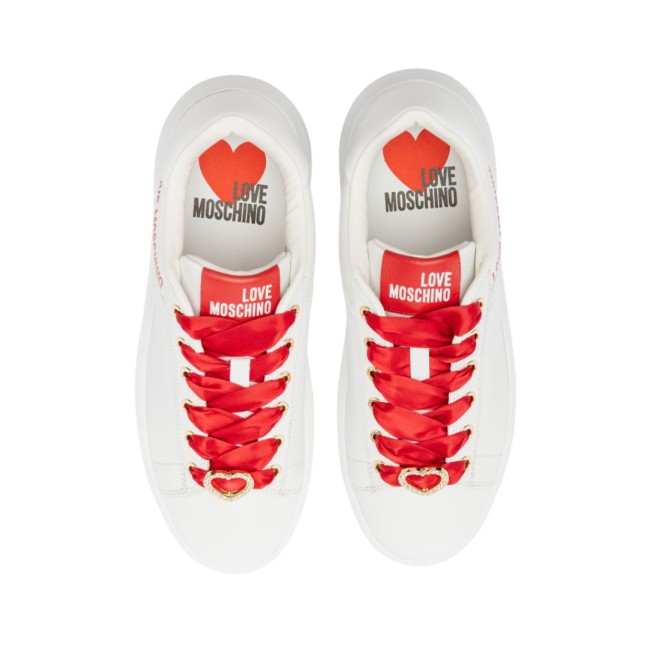ΓΥΝΑΙΚΕΙΟ SNEAKER ΛΕΥΚΟ LOVE MOSCHINO JA15165G1NIA010X