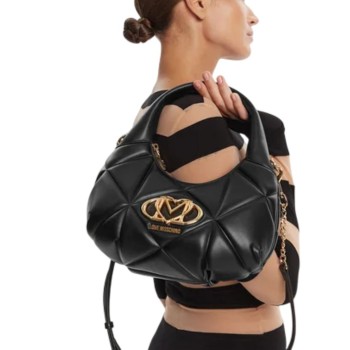 ΓΥΝΑΙΚΕΙΑ ΤΣΑΝΤΑ ΧΕΙΡΟΣ/ΩΜΟΥ ΜΑΥΡΗ  LOVE MOSCHINO JC4039PP1NLC0000