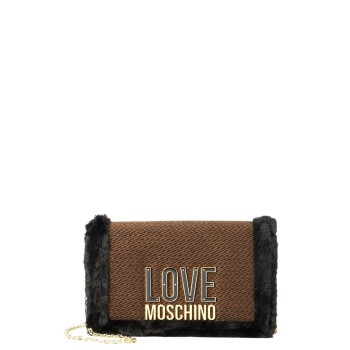 ΓΥΝΑΙΚΕΙΑ ΤΣΑΝΤΑ ΧΙΑΣΤΙ/ΩΜΟΥ ΚΑΦΕ/ΜΑΥΡΟ LOVE MOSCHINO JC4388PP0NKH100A