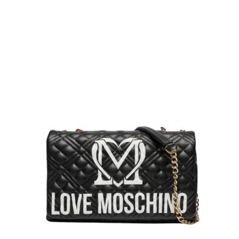 ΓΥΝΑΙΚΕΙΑ ΤΣΑΝΤΑ ΧΙΑΣΤΙ/ΩΜΟΥ ΜΑΥΡΗ LOVE MOSCHINO JC4375PP0LKR100A