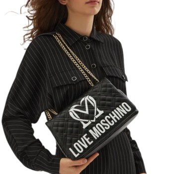 ΓΥΝΑΙΚΕΙΑ ΤΣΑΝΤΑ ΧΙΑΣΤΙ/ΩΜΟΥ ΜΑΥΡΗ LOVE MOSCHINO JC4375PP0LKR100A