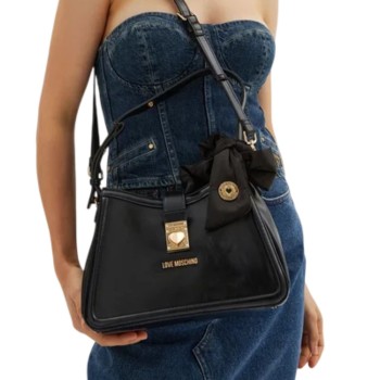 ΓΥΝΑΙΚΕΙΑ ΤΣΑΝΤΑ ΧΕΙΡΟΣ/ΧΙΑΣΤΙ ΜΑΥΡΗ LOVE MOSCHINO JC4393PP0LKV0000