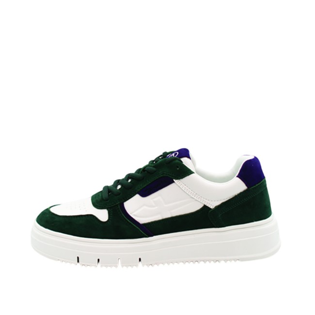 ΓΥΝΑΙΚΕΙΑ SNEAKERS ΛΕΥΚΟ/ΠΡΑΣΙΝΟ/ΜΩΒ 1-23746-43 701 M2374643 GREEN