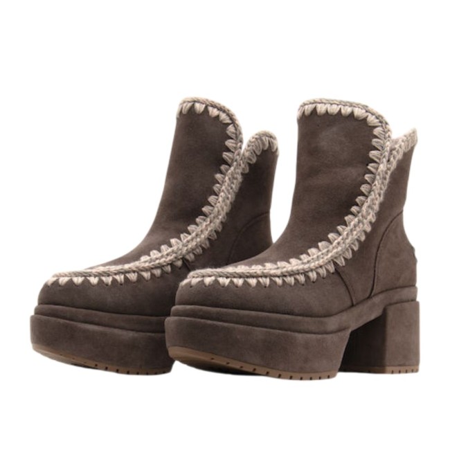 ΓΥΝΑΙΚΕΙΟ ΜΠΟΤΑΚΙ ΓΚΡΙ MOU MU.FW701000A PLATFORM BOOTIE BRPEP