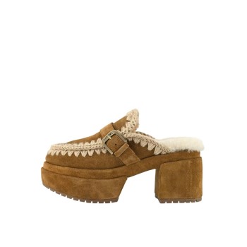 ΓΥΝΑΙΚΕΙΑ ΓΟΒΑ ΤΑΜΠΑ MOU MU.FW701004A PLATFORM CLOG WITH BUCKLE STRA