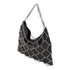 ΓΥΝΑΙΚΕΙΑ ΤΣΑΝΤΑ ΩΜΟΥ ΜΑΥΡΗ/ΑΣΗΜΙ RICHMOND RWP25020BO REAL LEATHER SHOULDER BAG