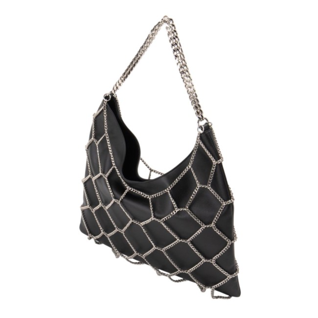 ΓΥΝΑΙΚΕΙΑ ΤΣΑΝΤΑ ΩΜΟΥ ΜΑΥΡΗ/ΑΣΗΜΙ RICHMOND RWP25020BO REAL LEATHER SHOULDER BAG