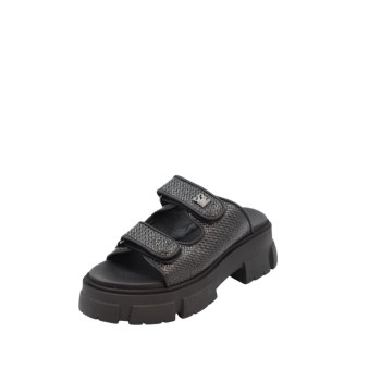 WOMEN'S SLIPPERS BLACK STEVE MADDEN SM11003680-02002-001