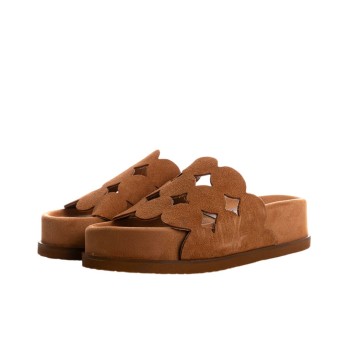 ΓΥΝΑΙΚΕΙΟ SLIPPER ΤΑΜΠΑ SOFIA MANTA 2098 TABAC