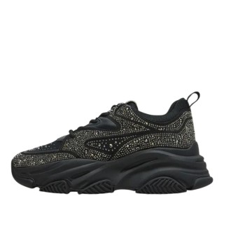 ΓΥΝΑΙΚΕΙΟ SNEAKER ΜΑΥΡΟ/ΑΣΗΜΙ STEVE MADDEN PRIVY SM19000082-04004-915