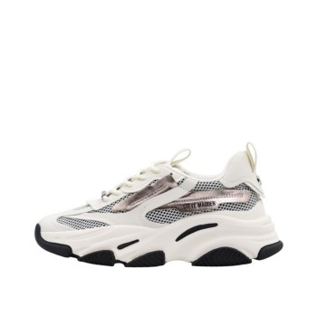 ΓΥΝΑΙΚΕΙΟ SNEAKER ΛΕΥΚΟ/ΧΡΥΣΟ STEVE MADDE POSSESION-E 11004652 WGB-WHT/GLD BLK 600002440