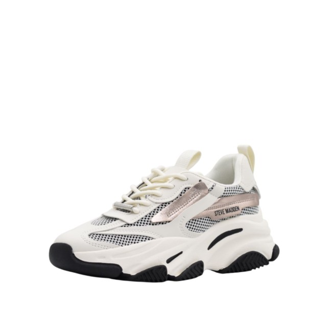 ΓΥΝΑΙΚΕΙΟ SNEAKER ΛΕΥΚΟ/ΧΡΥΣΟ STEVE MADDE POSSESION-E 11004652 WGB-WHT/GLD BLK 600002440