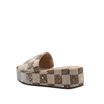 ΓΥΝΑΙΚΕΙΟ MULE ΜΠΕΖ/ΚΑΦΕ STEVE MADDEN DECOR-SM 11005264 003-BROWN 600003357