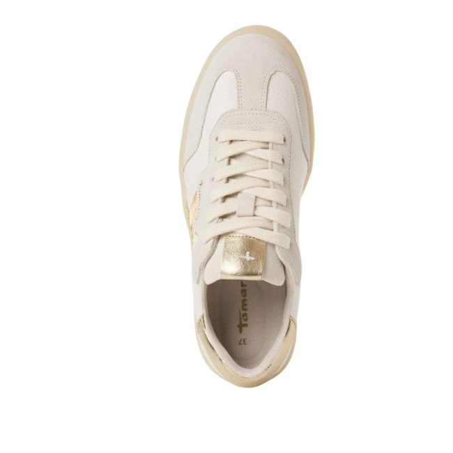 ΓΥΝΑΙΚΕΙΟ SNEAKER ΛΕΥΚΟ/ΧΡΥΣΟ TAMARIS 1-23723-44 132 WHITE/LT.GOLD